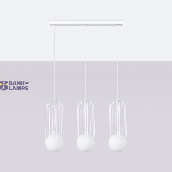 Pendant lamp BRINA 3L  white image 3