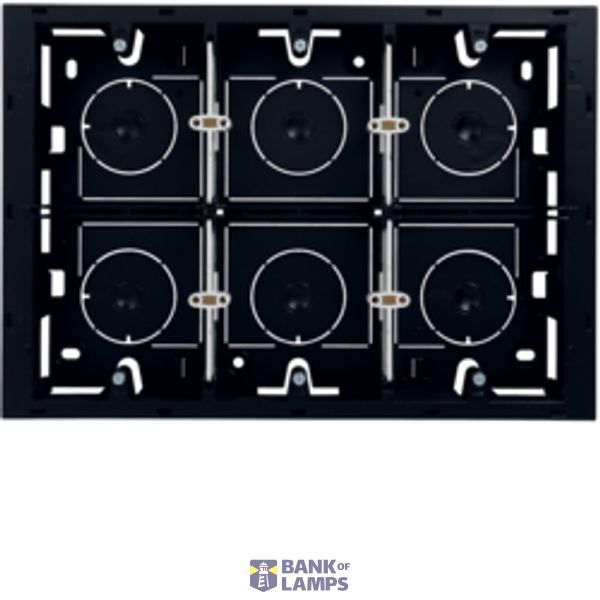 Adapter for mounting on plaster 16M, black image 1