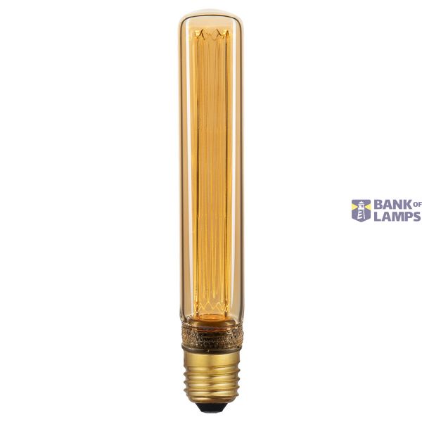Deco E27 | T30 Small Hill | Dim | 1800 Kelvin | 65 Lumen | Light Bulb | Gold colour image 1