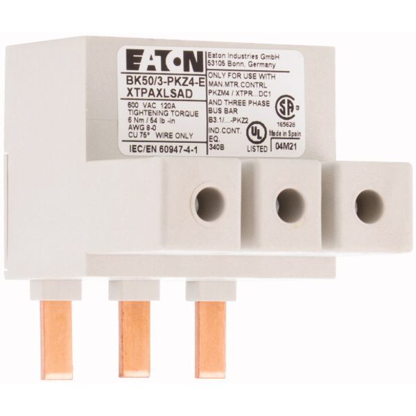 BK50/3-PKZ4-E Extension terminal, 3p, 50mm² image 4