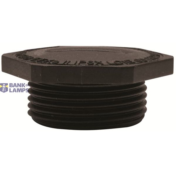 Plug Hexagonal with sealing Flat ATEX EXE Polycarbonate PG32 Black RAL image 1