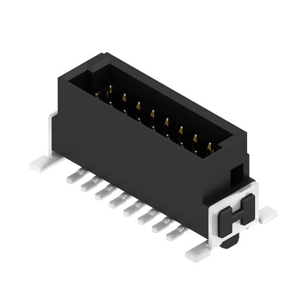 PCB plug-in connector, male header, SMD solder connection, Pitch in mm (P): 1.27 mm, Number of poles: 16, 180°, Tape image 2