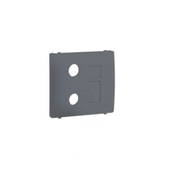 COV F/R-TV-RJ45/R-TV-RJ45-FO MULT SOCKET GR image 1