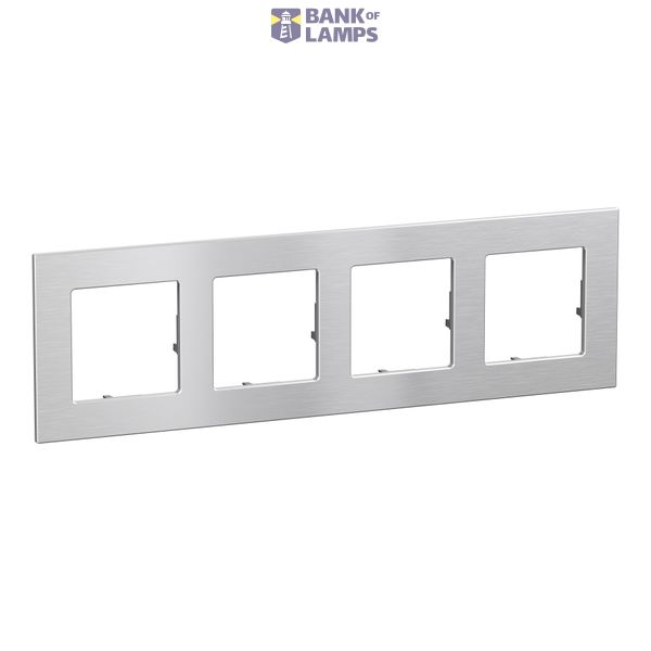 4 GANG PLATE SOLID METAL image 1