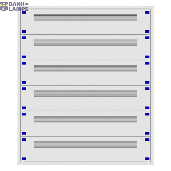 Distribution board insert KVN 60mm, 4-24K, 6-rows image 1