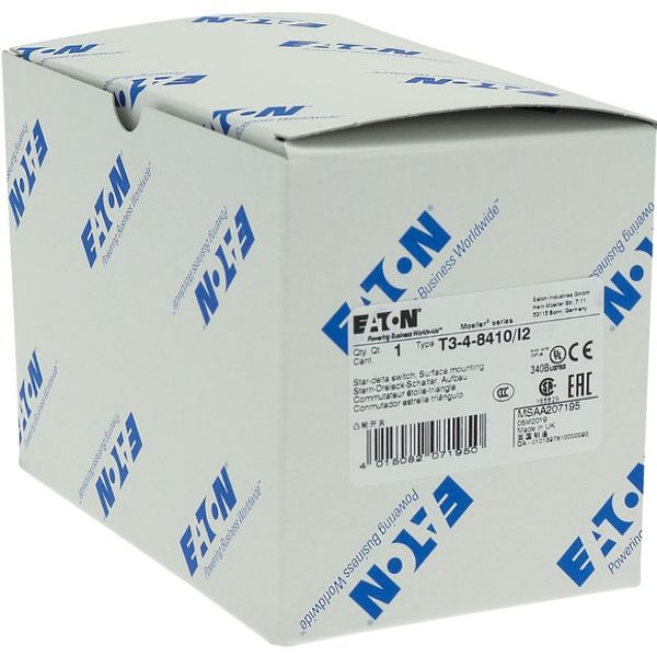 T3-4-8410/I2 Star-delta switches, T3, 32 A, surface mounting, 4 contact unit(s), Contacts: 8, 60 °, maintained, With 0 (Off) position, 0-Y-D, Design number 8410 image 10