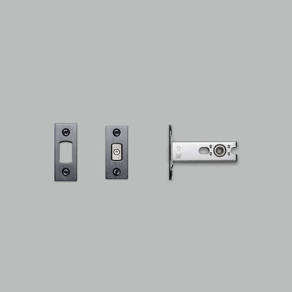 DEADBOLT LATCH / THUMBTURN LOCK / 57MM / GUN METAL image 1
