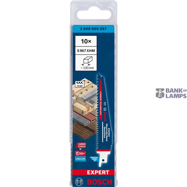 EXPERT Wood with Metal Demolition S967XHM Reciprocating Saw Blade 1-pc image 2