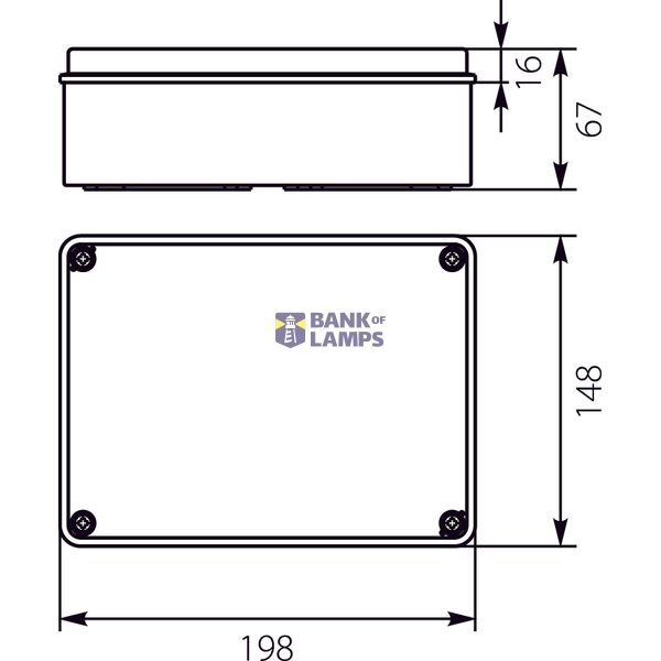 Hermetic box with membrane chokes. image 2