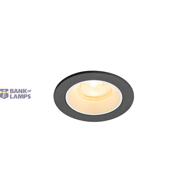 NUMINOS© XS recessed ceiling light 3000K 40ø IP20 rnd bl/wh image 1