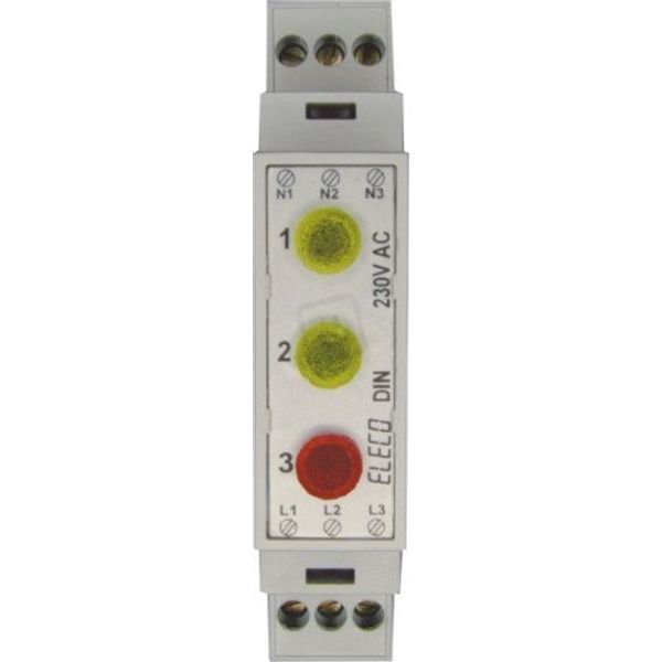 Signal light VMS-DIN-03 RF,RF,RF 230AC P image 1