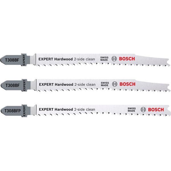 EXPERT ‘Hardwood 2-side clean‘ Jigsaw Blade 2-piece Set T38BF/BFP 3 pcs. image 1
