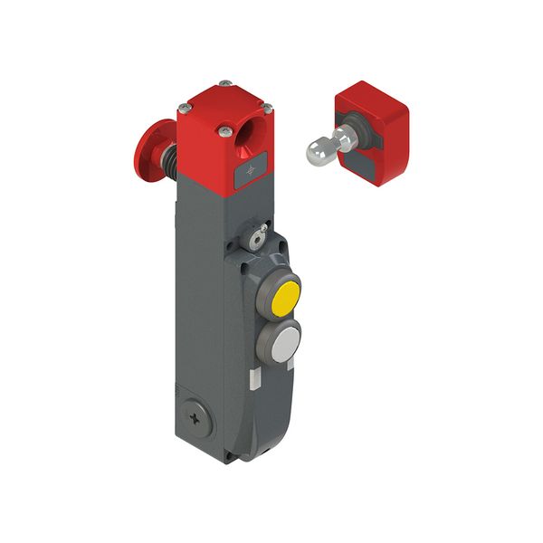 NG series safety switch with lock and integrated control devices, with actuator image 1