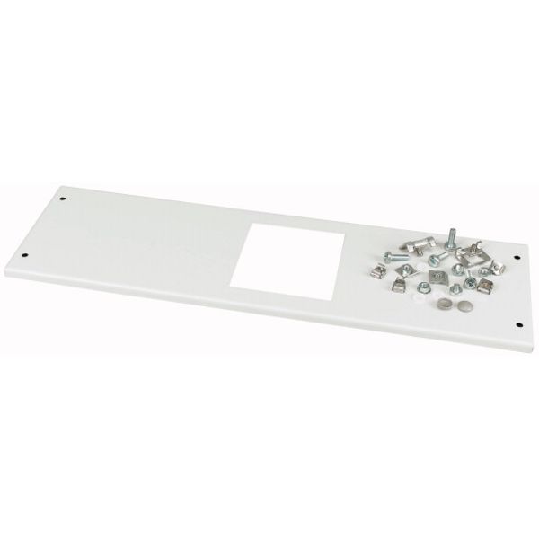 XMN240806C Front cover, +mounting kit, for NZM2, horizontal, 4p, HxW=200x600mm, grey image 1