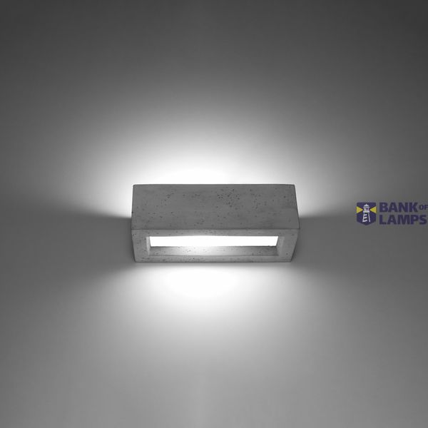 WALL LAMP VEGA 30 CONCRETE E27 1X60W IP20 image 9