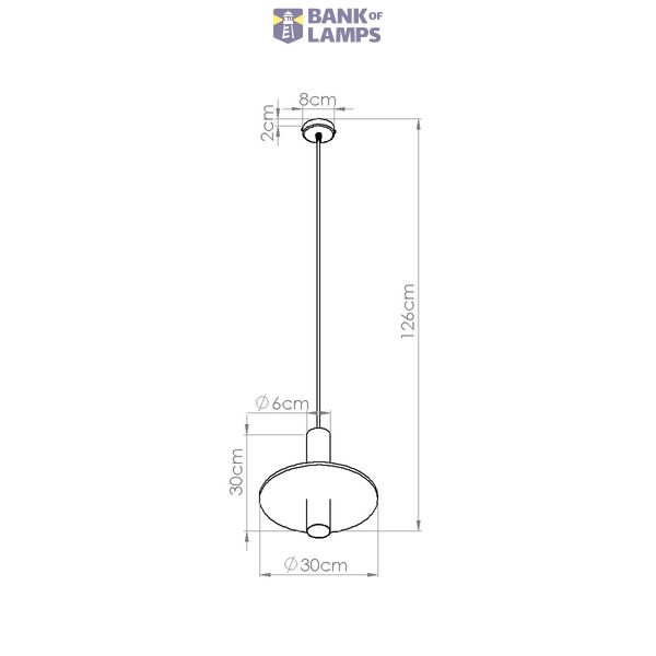 Pendant lamp PELTA 1 black/yellow image 8