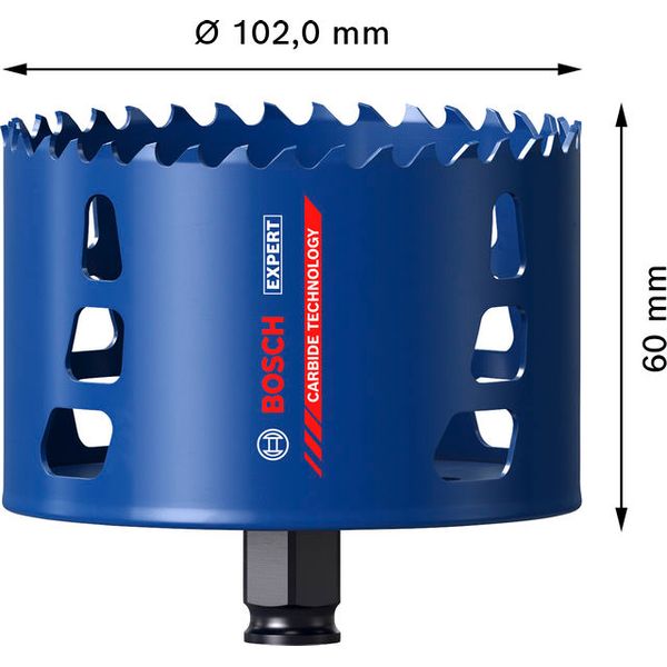 EXPERT Tough Material Hole Saw 120 mm image 3