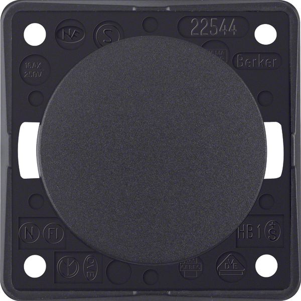 Intermediate switch, Integro - Design Flow/Pure, anthracite matt image 1