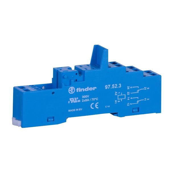 Klem aansluitvoet blue for 35mm.rail, 46.52 mod.99.80 (97.52.3) image 2