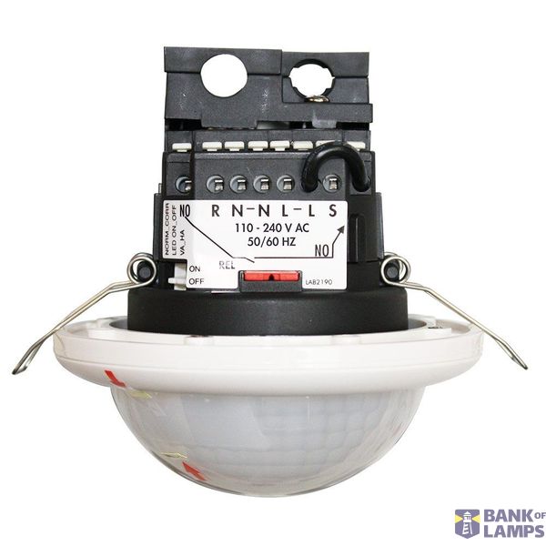 PRESENCE SENSOR ON/OFF MASTER IP20 WITH INTEGRATED TWILIGHT SENSOR RECESSED - CORRIDOR OPTIC - MAXIMUM INSTALLATION HEIGHT 2,7M. image 1