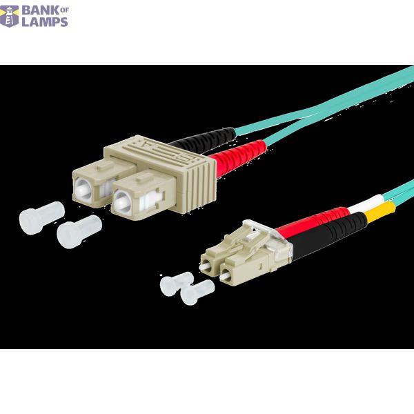 OpDAT patch cord SC-D/LC-D OM3, 1.5 m image 1