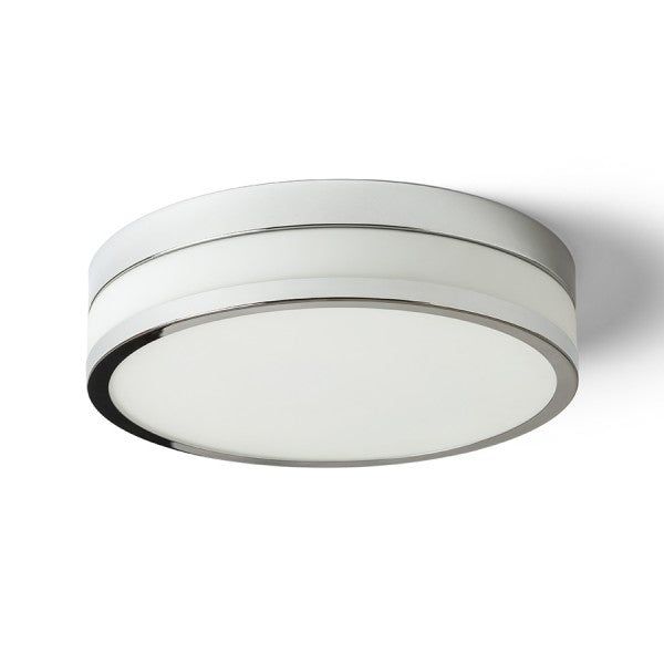 CIRA LED 35 ceiling opal-colored glass/chrome 230V LED 24W IP44 3000K image 1