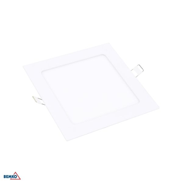 DOWNLIGHT LED FITTING 12W 4000K  720LM IP20 SQUARE WHITE image 1