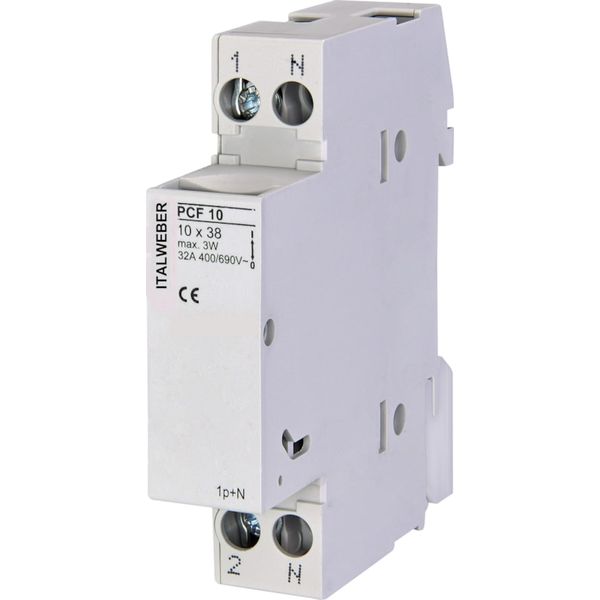Fuseholder PCF 10x38 1P+N 32A 690V image 1
