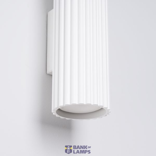 OBLONG WALL LAMP TOP BOTTOM WHITE CARBON WITH 2XGU10 THREAD image 10