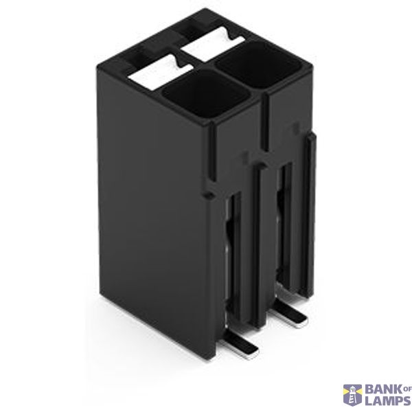 SMD PCB terminal block push-button 1.5 mm² black image 1