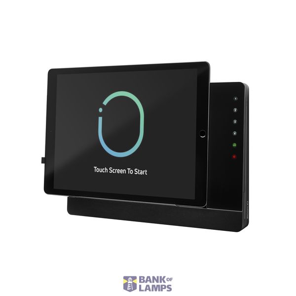 Surface mount docking station with charging function and control function, housing black, glass cover black image 1