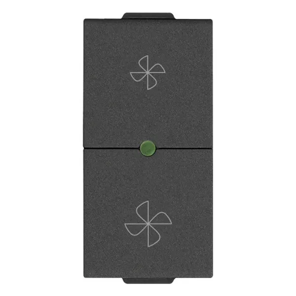 Dimmer for fans 220-240V carbon matt image 1