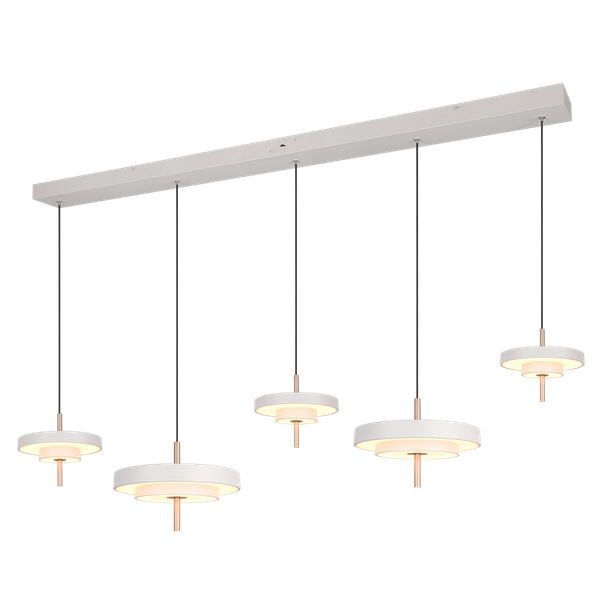 Keaton LED pendant 5-pc warm grey image 1