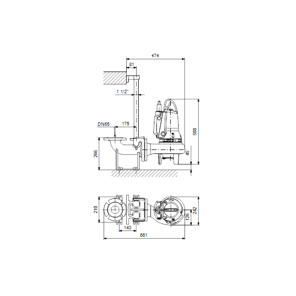 Submersible wastewater pump SL1.50.65.11.E.2.1.502 1x230V AutoAdapt image 2