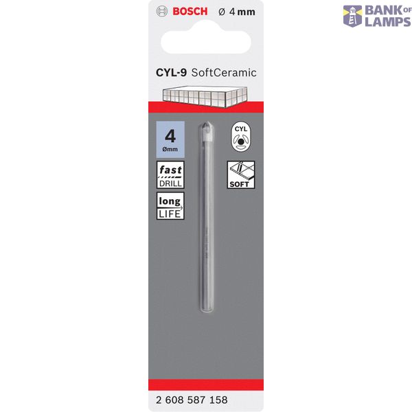 Tile drill bit CYL-9 Ceramic 4 x 70 mm image 2