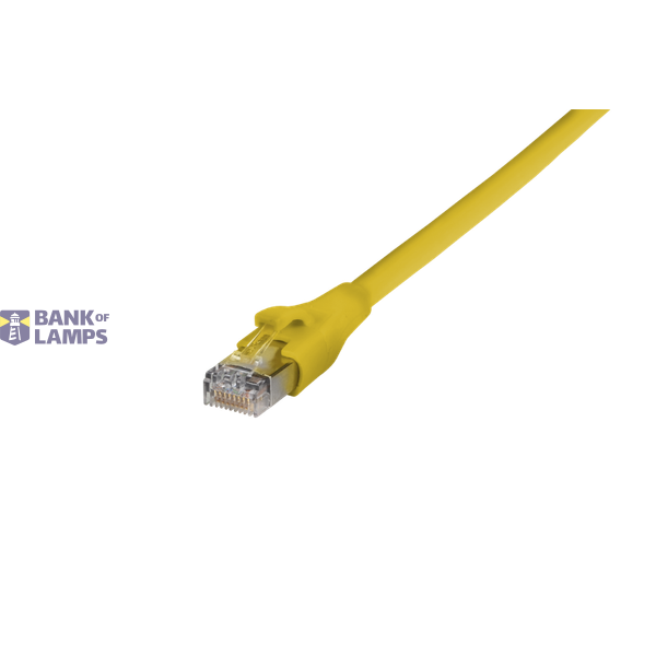 Patch cord Cat.6A AWG 27, 0.5 m yellow, cULus image 3