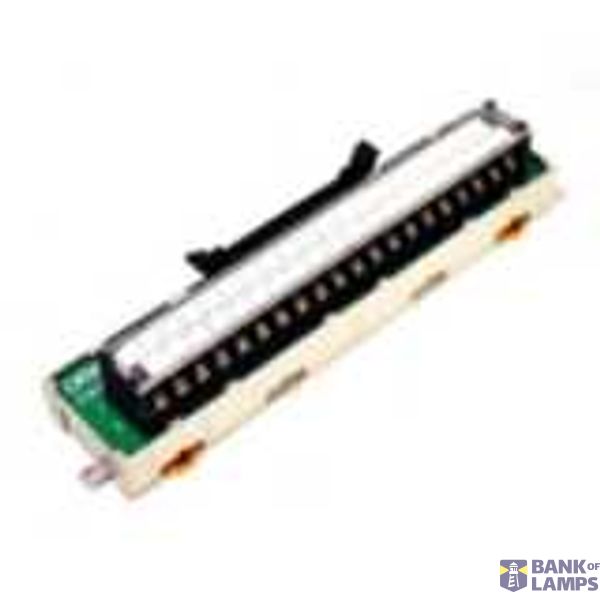 General-purpose I/O terminal block, MIL40 socket, M3.5 screws, 40 poin XW2B0007D image 2