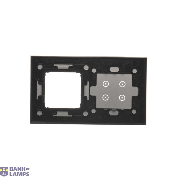 HDMI single socket, black matt image 2