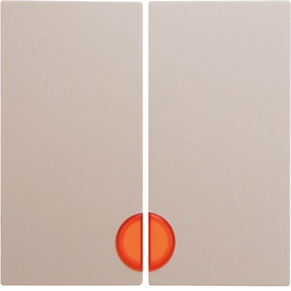 Rocker 2gang, redlens , S.1, white glossy image 1