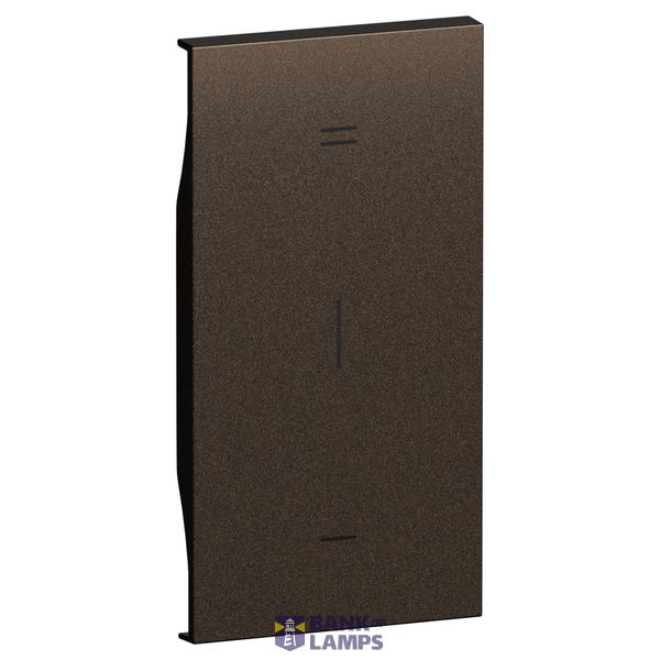 L.NOW - SWITCH DIMMER COVER 2MOD 3W BRONZE image 1
