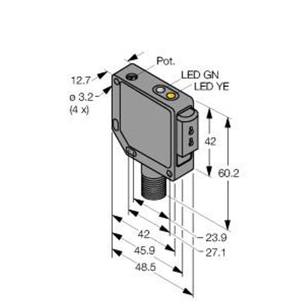Photoelectric Sensor Photoelectric Sensor for Plastic Fibers   QM42VP6FPQ image 1