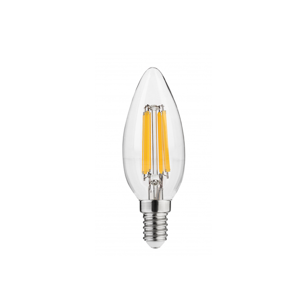 LED Bulb E14, C35, 5.8 W, 640 lm, 2700K, AC220-240V, 360°, FILAMENT image 1