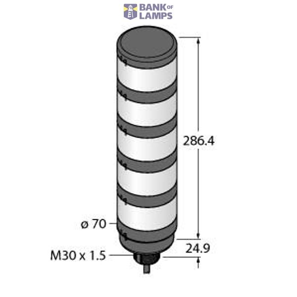 LED Signal Light Modular Signal Tower   TL70WBGYR image 1
