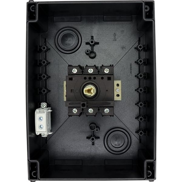 P3-100/I5/SVB-SW Main switch, P3, 100 A, surface mounting, 3 pole, STOP function, With black rotary handle and locking ring, Lockable in the 0 (Off) position image 5