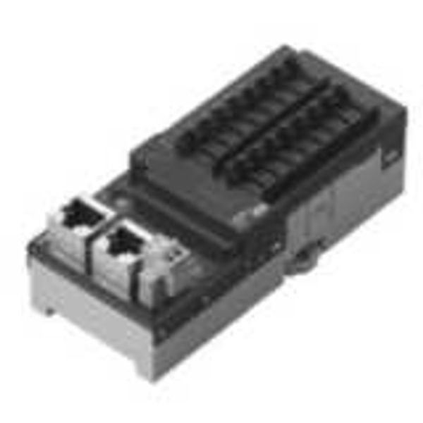 EtherCAT digital I/O unit, 8 x inputs + 8 x outputs, NPN, e-CON connec image 2