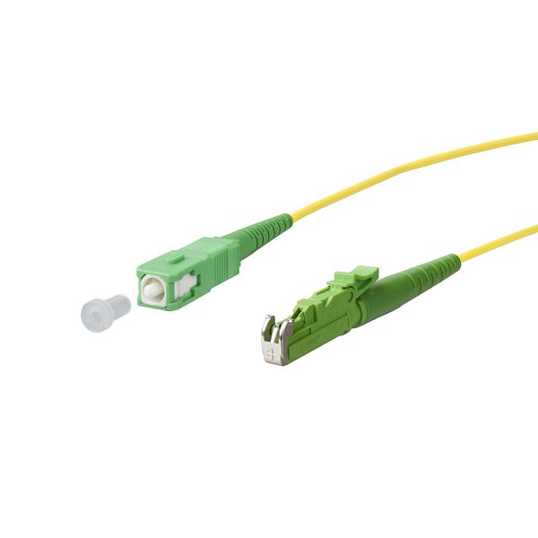 OpDAT patch cord SC-S APC/E2000-S APC OS2, 1.0 m image 1
