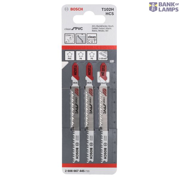 Jigsaw blade T 102 H Clean for PVC 3 pcs. image 2