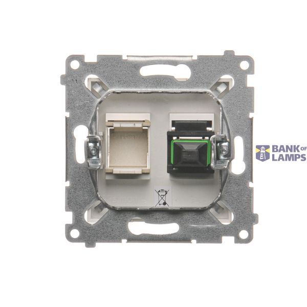 Electronic hotel switch with LED backlighting, 16A, black matt image 1