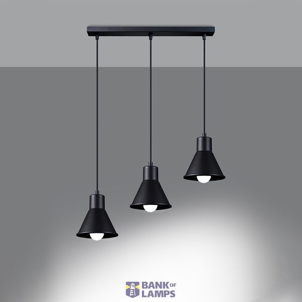 HANGING LAMP TALEJA 3 BLACK E27 3X60W IP20 image 6