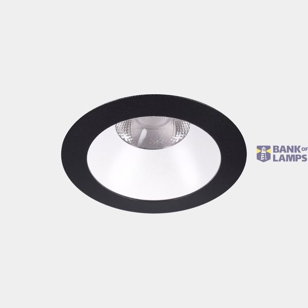 Downlight Play Deco Symmetrical Round Fixed 17.7W LED neutral-white 4000K CRI 90 21.2º PHASE CUT Black/White IP54 1565lm image 1